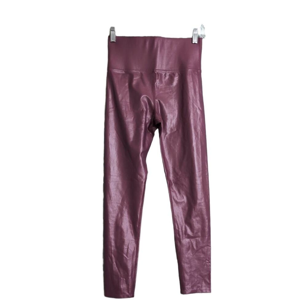 CARBON38 Mauve High Waisted Shiny Sleek Liquid Leggings S